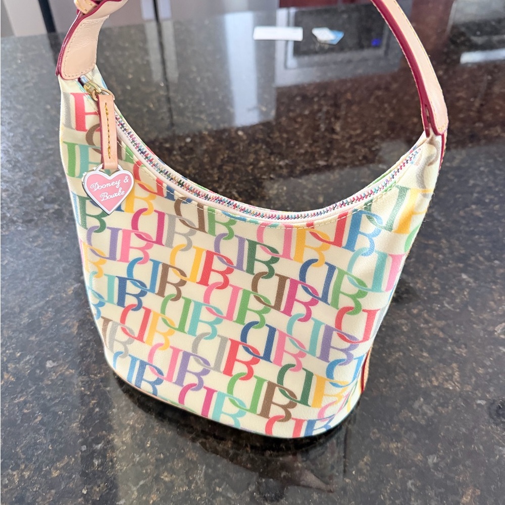 Dooney & Bourke Vintage Rainbow Bucket Bag
